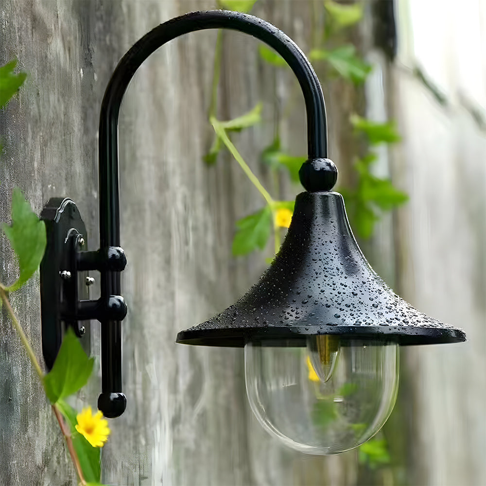 Vintage Buiten Wandlamp van Aluminium met IP54 Bescherming – Zwart-5