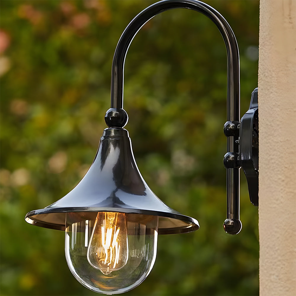 Vintage Buiten Wandlamp van Aluminium met IP54 Bescherming – Zwart-4