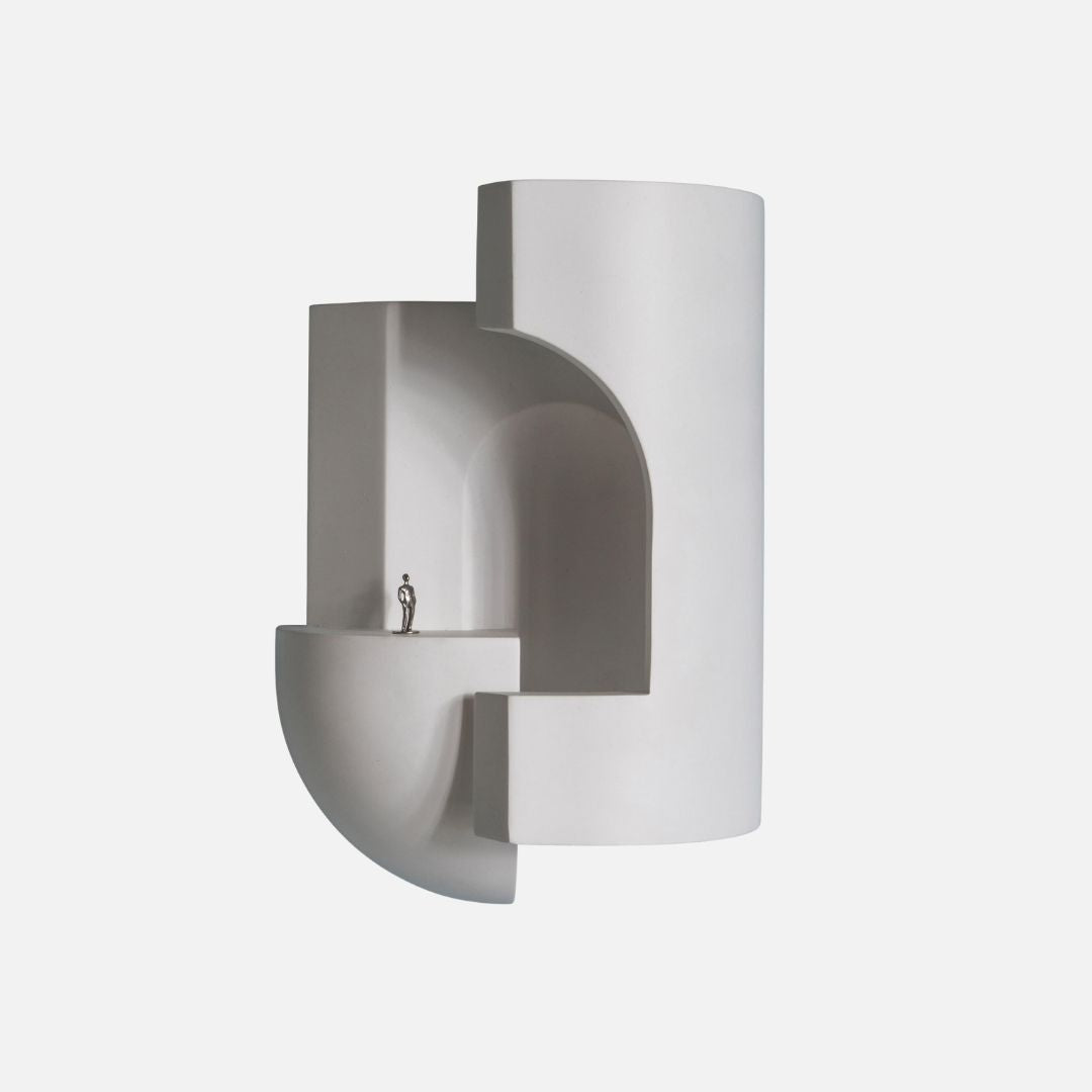 Wandlamp Wit Pleisterwerk LED Binnenlamp Gebogen Ontwerp