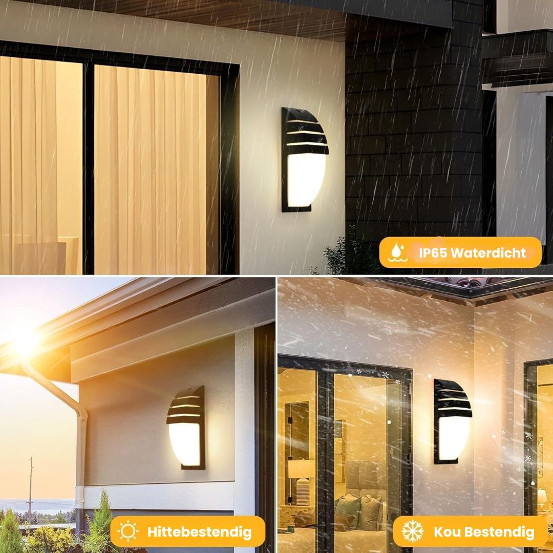 Buitenwandlamp met 6W LED, Grafietgrijze Aluminium Buitenlamp