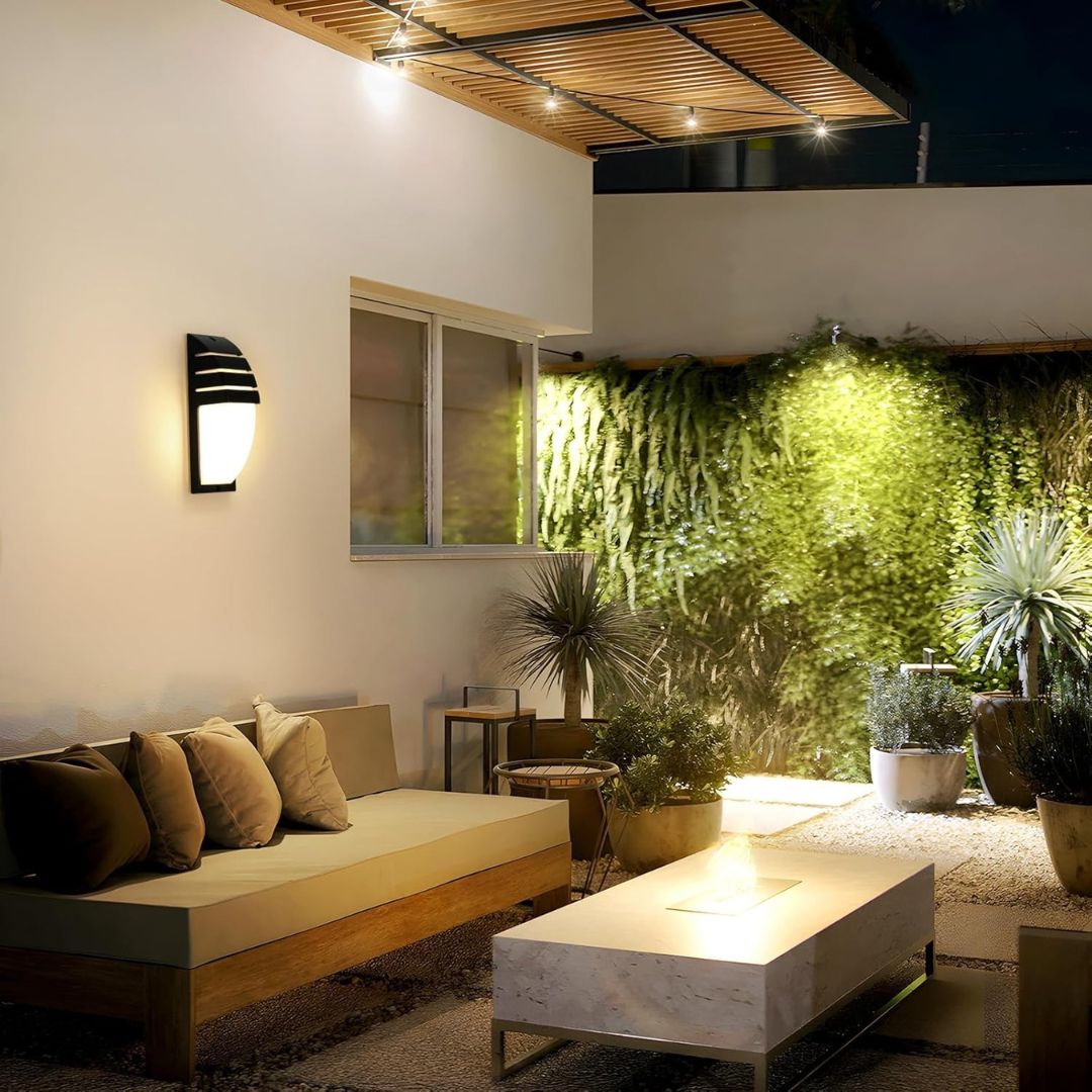 Buitenwandlamp met 6W LED, Grafietgrijze Aluminium Buitenlamp