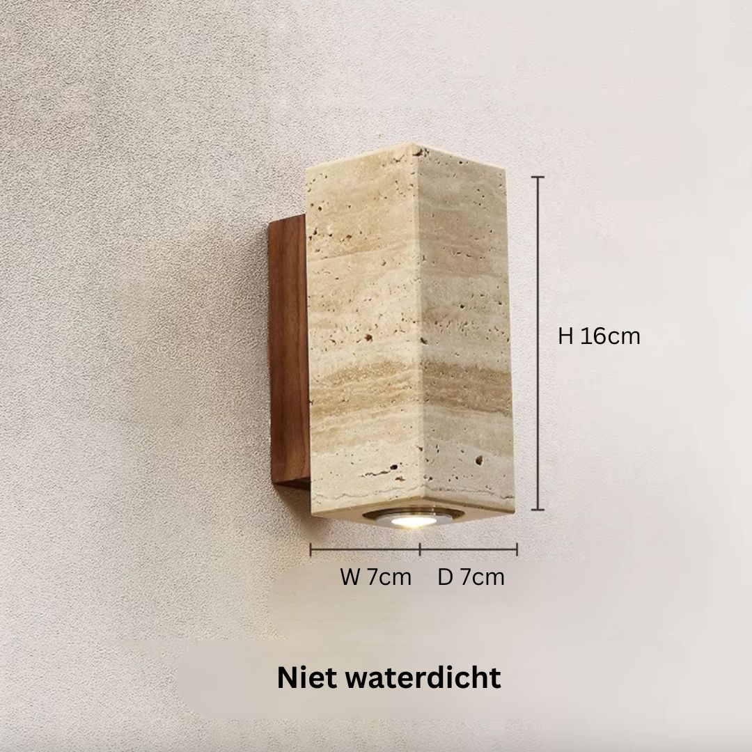 Moderne Marmeren Wandlamp met LED Verlichting voor Binnenruimtes