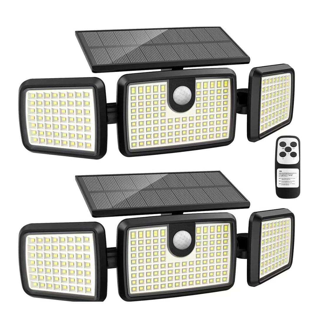 Solarbewegingssensor Deckverlichting voor Buiten met 232 LEDs en Afstandsbediening