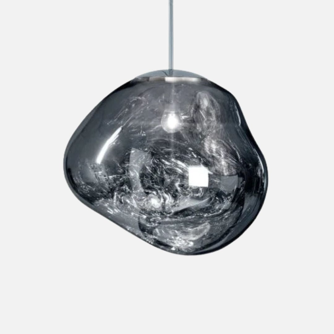 Acryl Bol Hanglamp E27 Gepolijst Goud Rood Zilver Rookgrijs 4 Maten