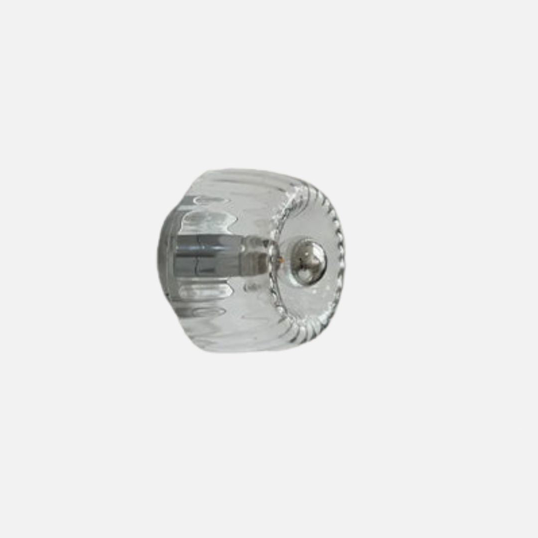 Nordic Bauhaus Wandlamp van Glas en IJzer - Minimalistisch Design voor Binnen