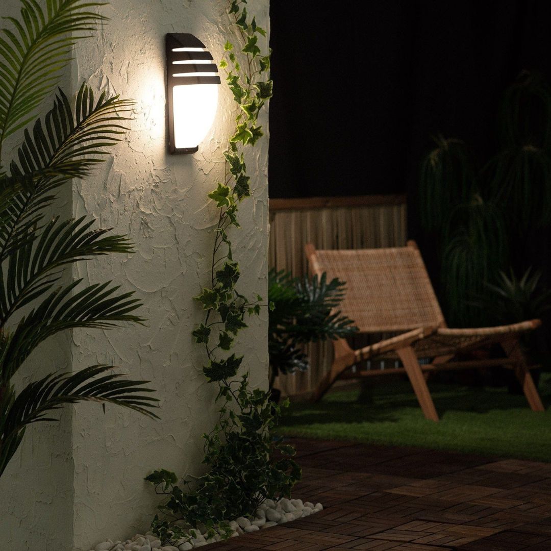 Buitenwandlamp met 6W LED, Grafietgrijze Aluminium Buitenlamp