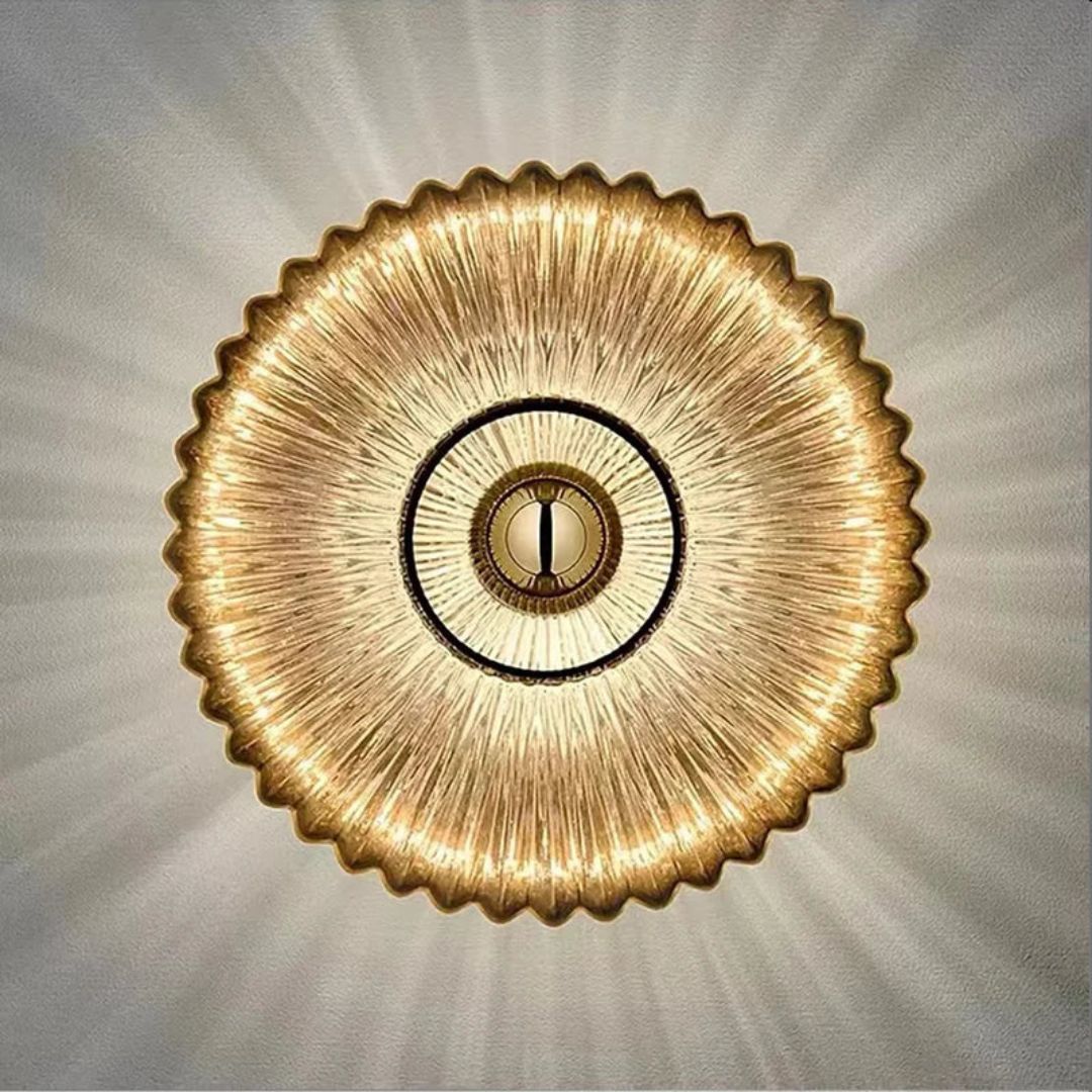 Retro Glazen Wandlamp Rookgrijs LED E27 Warm Wit
