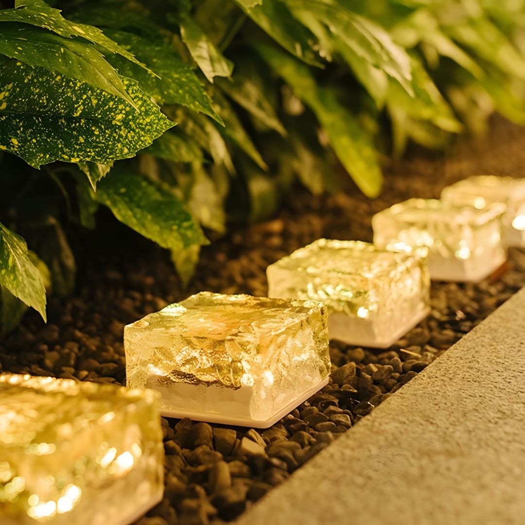 Buitenverlichting Solar Ice Brick Light - 6-Pack met RGB Kleuren