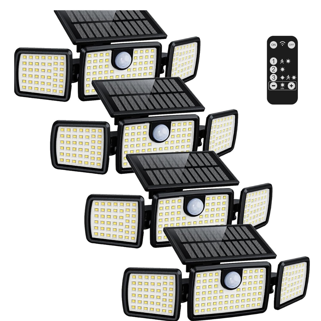 Solarbewegingssensor Deckverlichting voor Buiten met 232 LEDs en Afstandsbediening