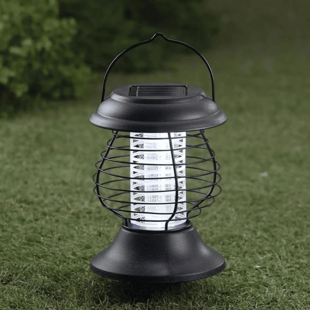 Zonne-energie Muggenlamp met UV-A LED en Veiligheidsfuncties - Tuin en Camping