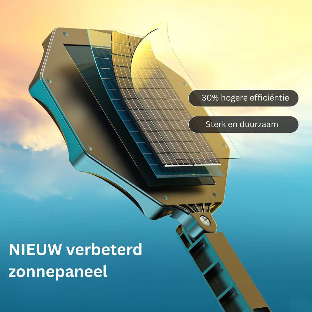 Zonne-straatlampen voor buiten met bewegingssensor, 168 LED IP66 6500K