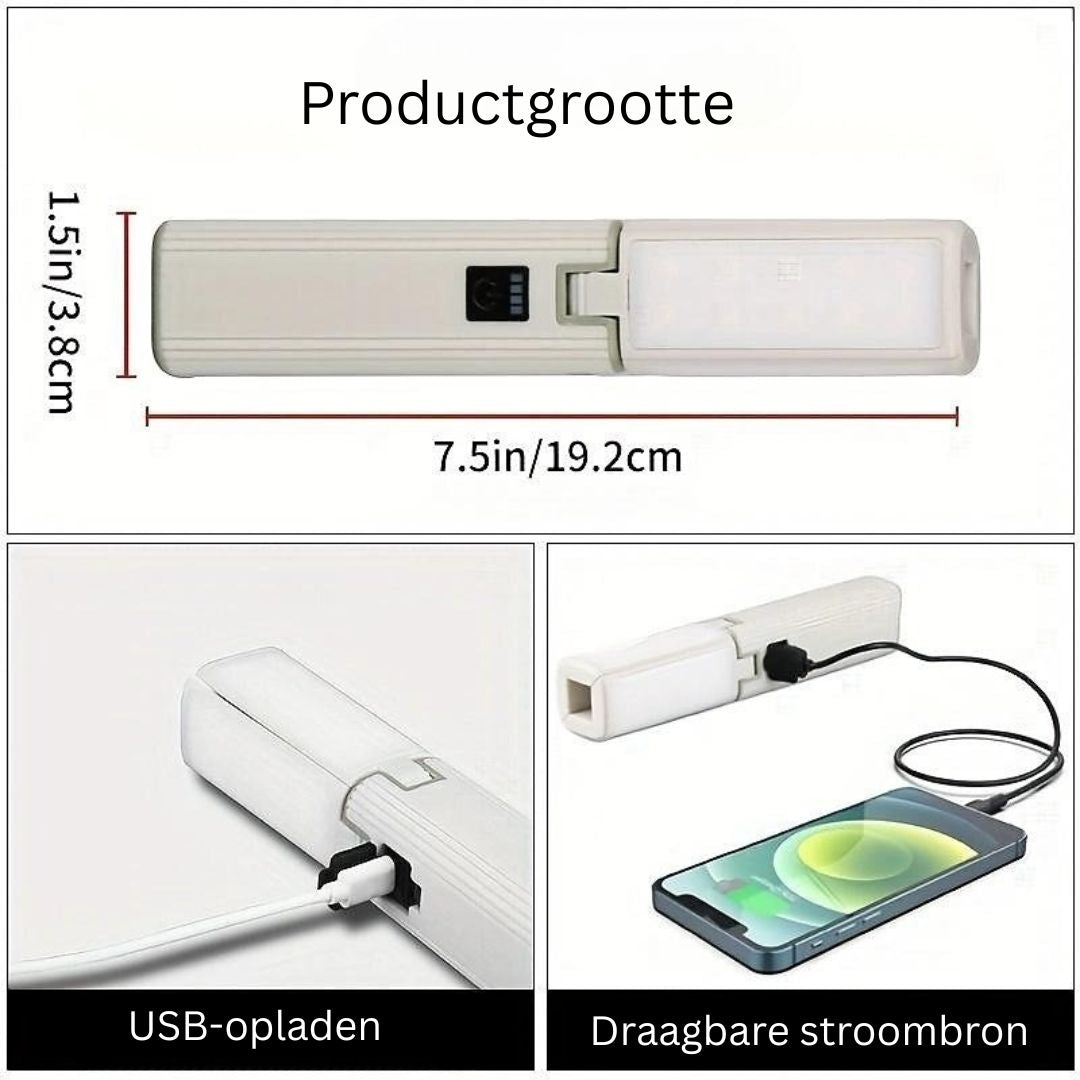 3-in-1 Campinglamp USB Oplaadbare Tentlantaarn met Telefoonoplader