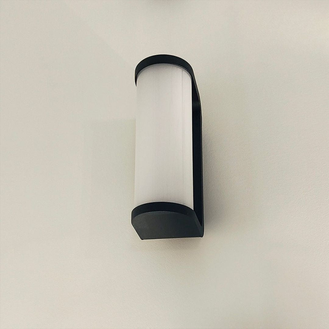 Buiten Wandlamp LED in Minimalistisch Zwart Aluminium met 3000K Verlichting