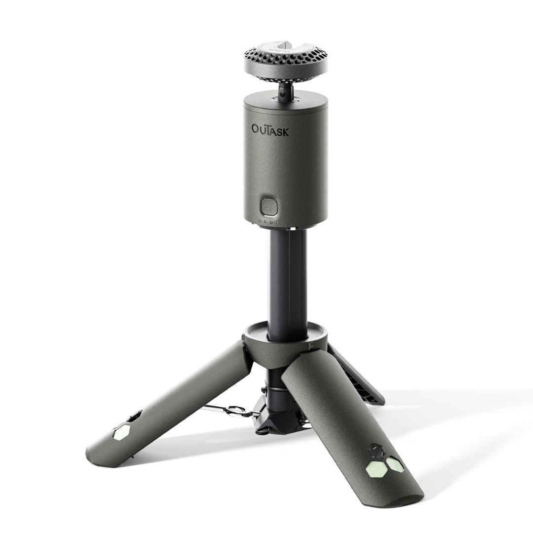 Telescopische Statief Buitenspot met Powerbank en Waterdicht Ontwerp