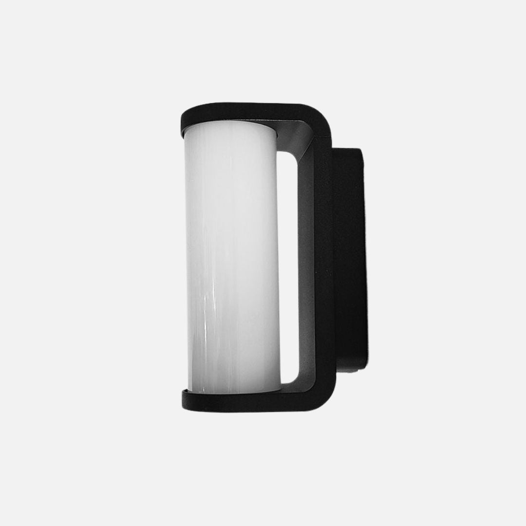 Buiten Wandlamp LED in Minimalistisch Zwart Aluminium met 3000K Verlichting