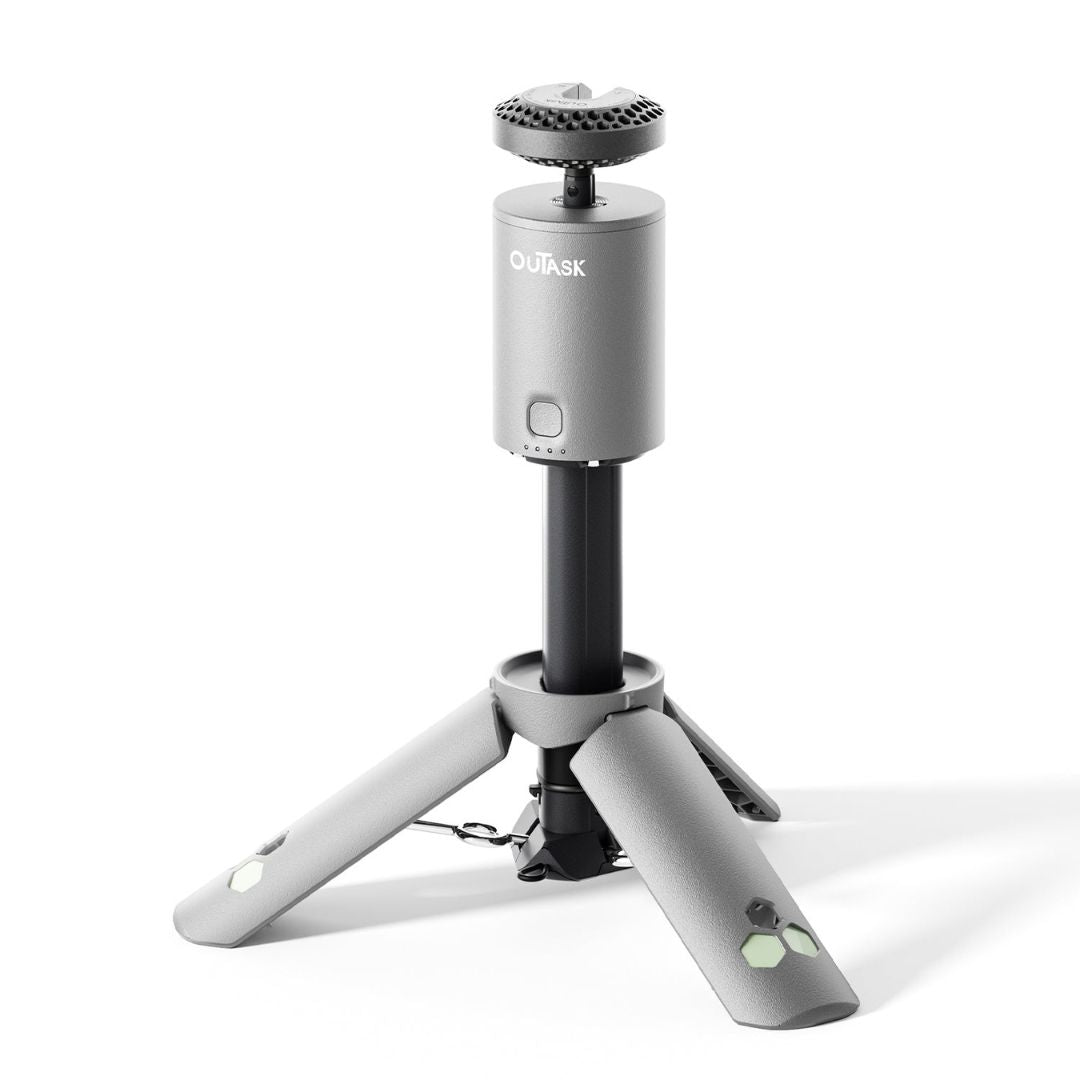 Telescopische Statief Buitenspot met Powerbank en Waterdicht Ontwerp