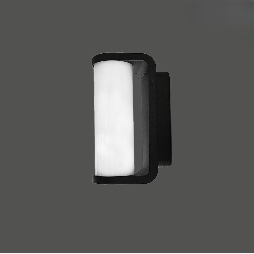 Buiten Wandlamp LED in Minimalistisch Zwart Aluminium met 3000K Verlichting