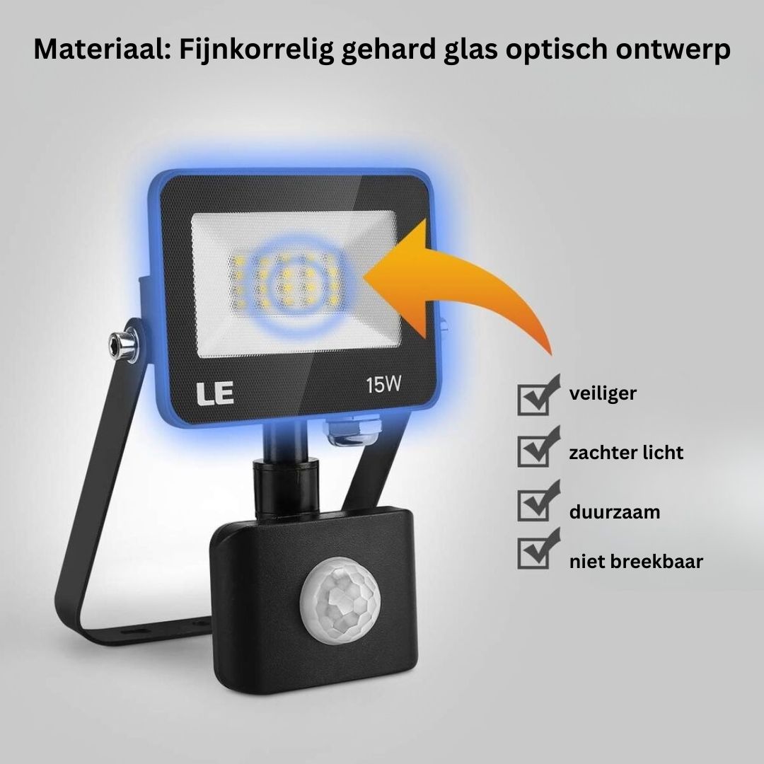 LED-schijnwerper met bewegingssensor 15W/30W/50W 5000K Waterdicht voor buiten