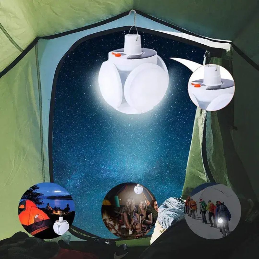 Opvouwbare Kampeerlamp – Oplaadbaar, Superhelder, Waterdicht