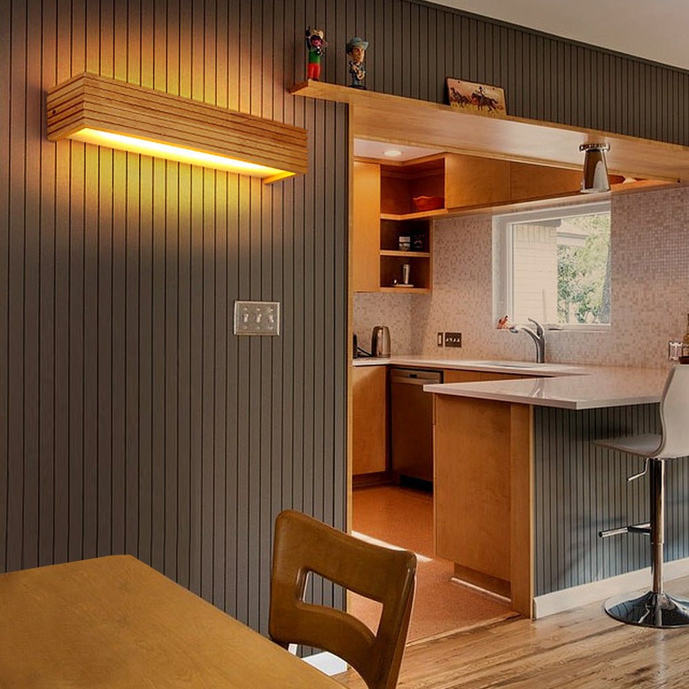 Houten LED Badkamer Wandlamp met Rustiek Ontwerp en Energiezuinige Verlichting-5
