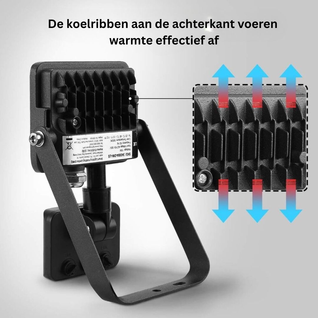 LED-schijnwerper met bewegingssensor 15W/30W/50W 5000K Waterdicht voor buiten