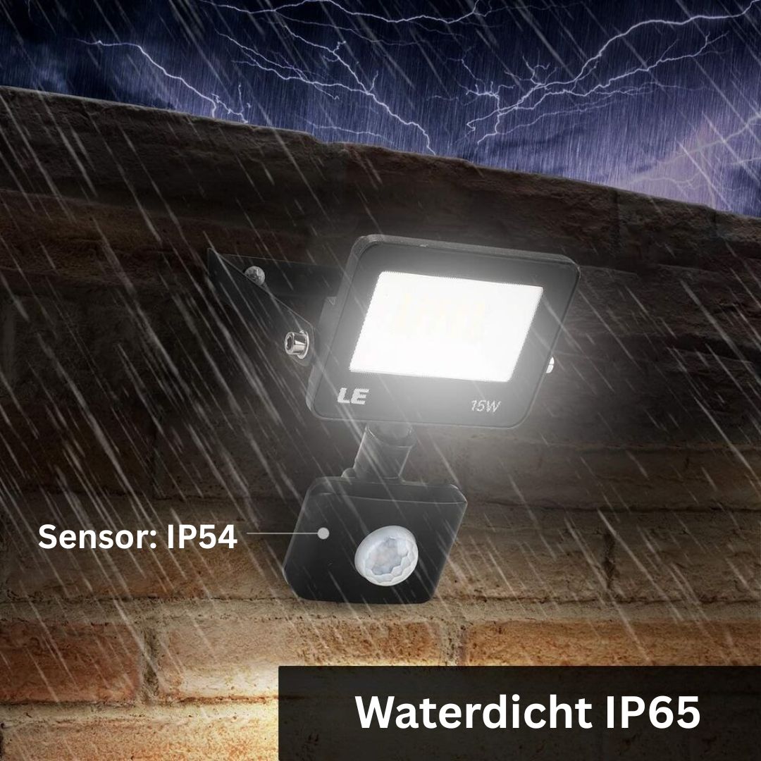 LED-schijnwerper met bewegingssensor 15W/30W/50W 5000K Waterdicht voor buiten
