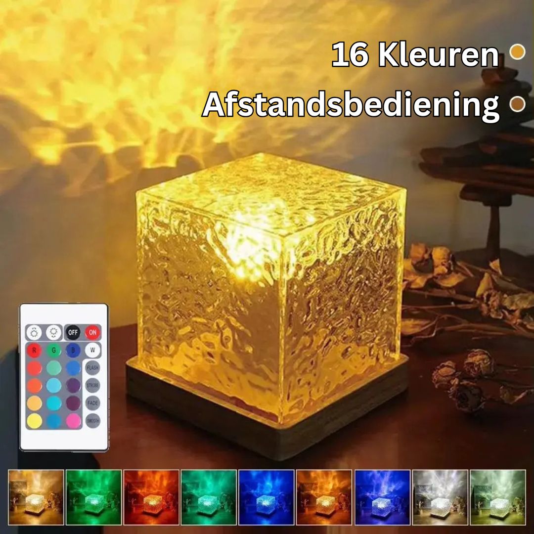 Ocean Wave Projectorlamp – 16 Kleuren, Dimbaar, Met Afstandsbediening