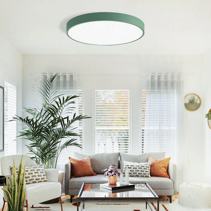 Moderne Ronde LED Plafondlamp Zwart voor Slaapkamer en Woonkamer-4