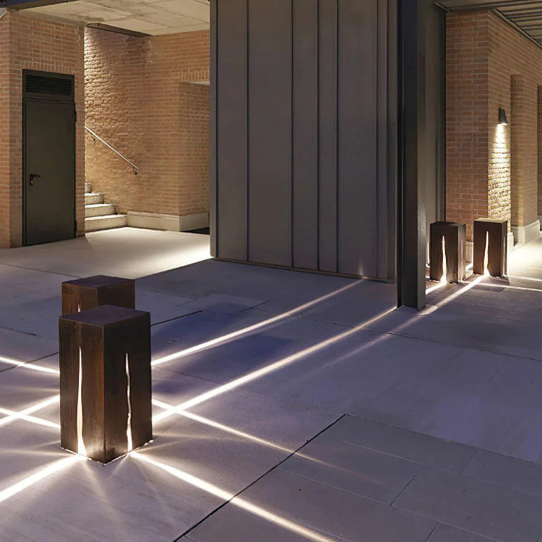 Cube Crack Buitenlamp met Ingebouwde LED en IP65 Weerbestendig Design