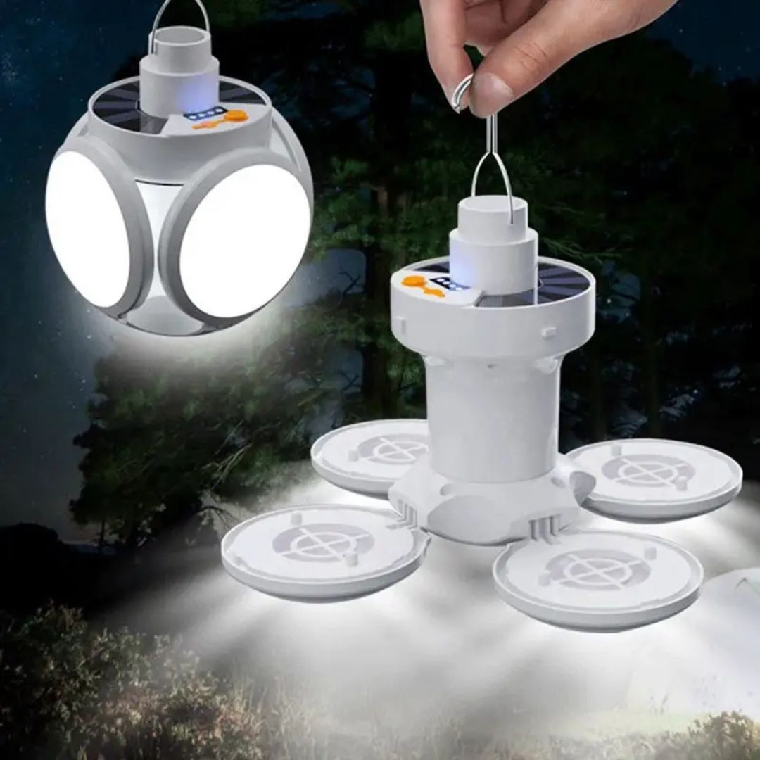 Opvouwbare Kampeerlamp – Oplaadbaar, Superhelder, Waterdicht