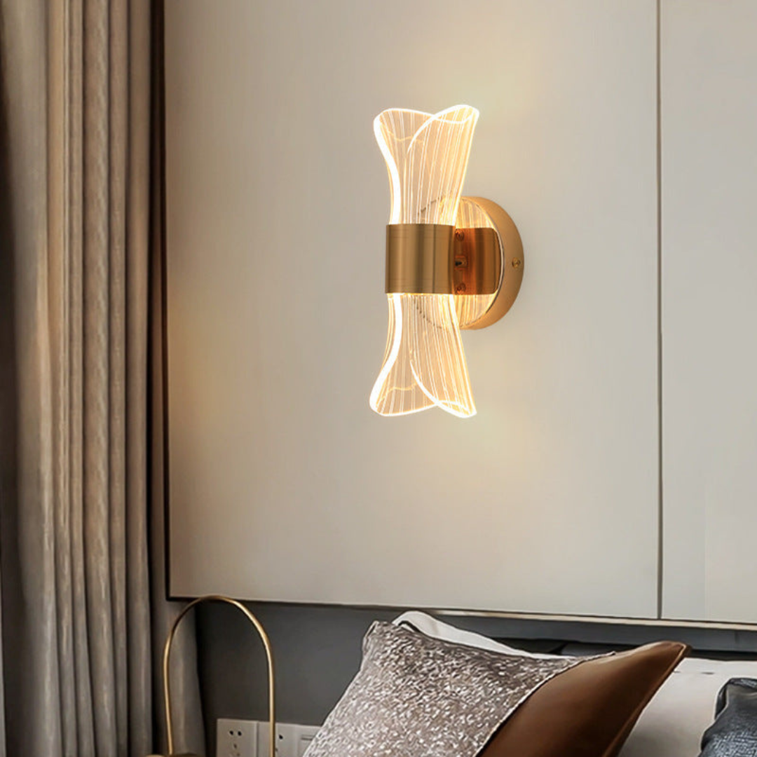 Transparante LED Wandlamp 8W Warm Wit Licht voor Binnen – Moderne Muurlamp