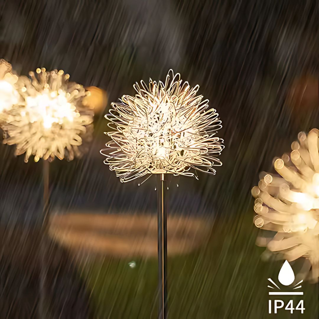 Zonne-energie Tuinverlichting LED Dandelion Lamp – Weerbestendig en Sfeervol