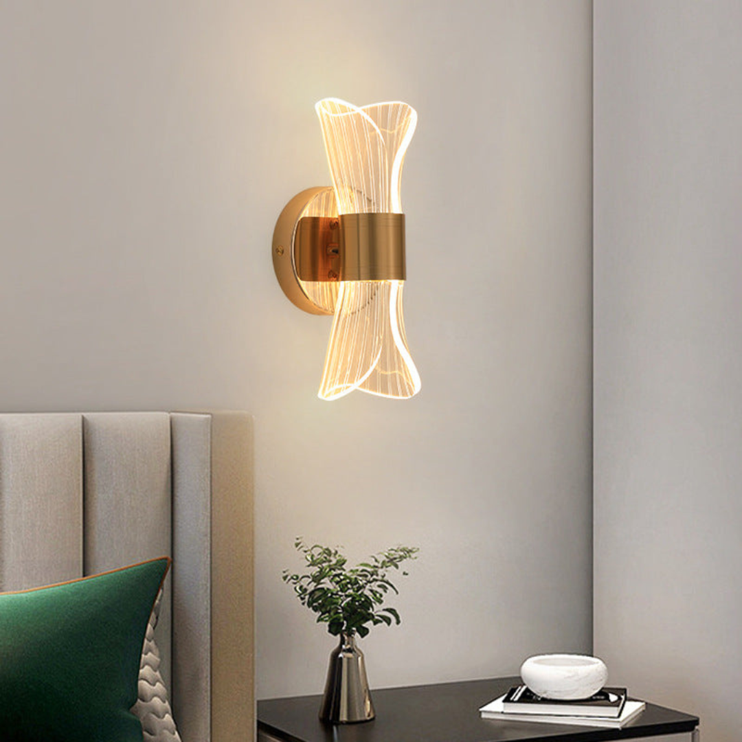 Transparante LED Wandlamp 8W Warm Wit Licht voor Binnen – Moderne Muurlamp