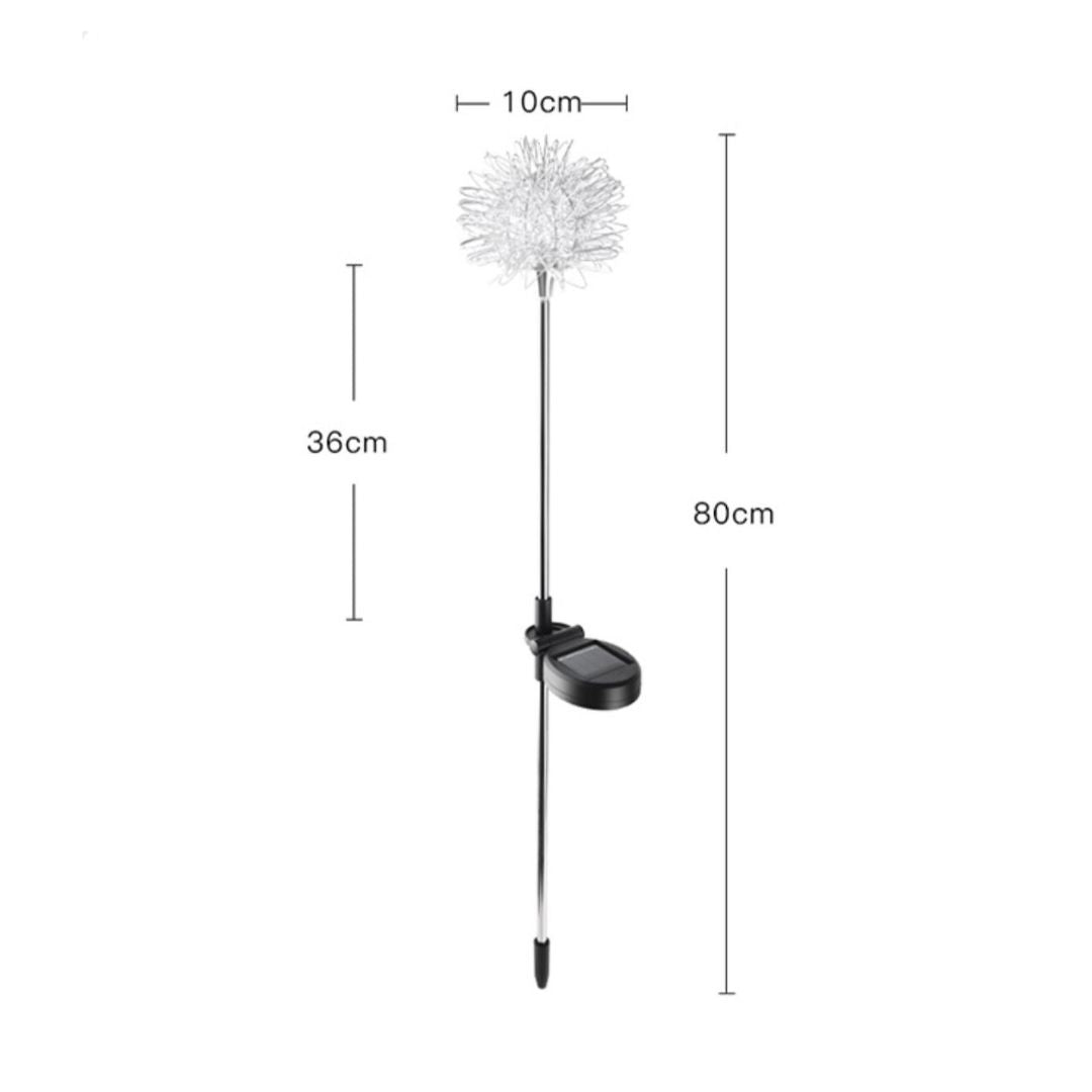 Zonne-energie Tuinverlichting LED Dandelion Lamp – Weerbestendig en Sfeervol