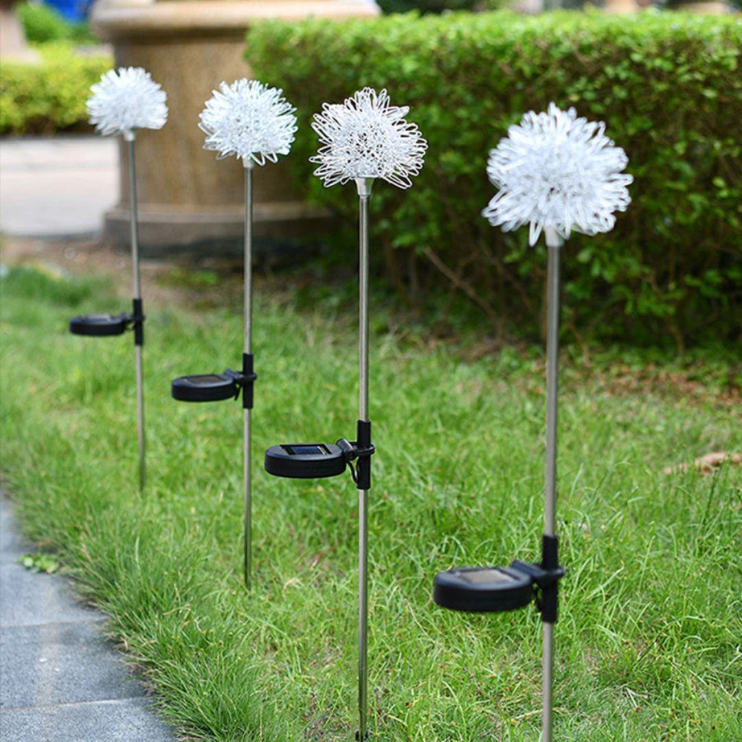 Zonne-energie Tuinverlichting LED Dandelion Lamp – Weerbestendig en Sfeervol