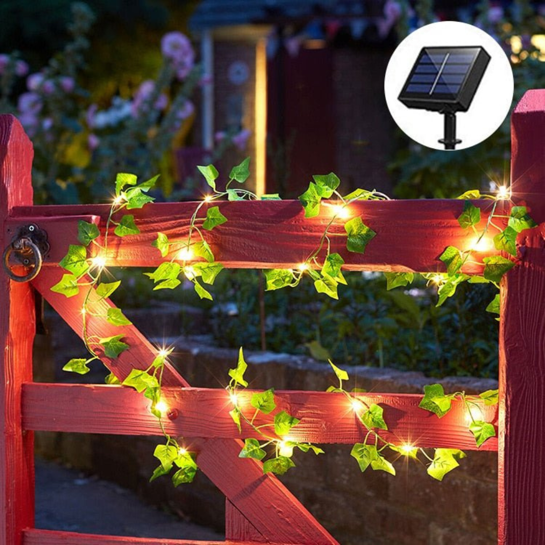 Solar Tuinverlichting - Waterdichte Ivy String Lights op Zonne-energie 2m, 5m, 10m