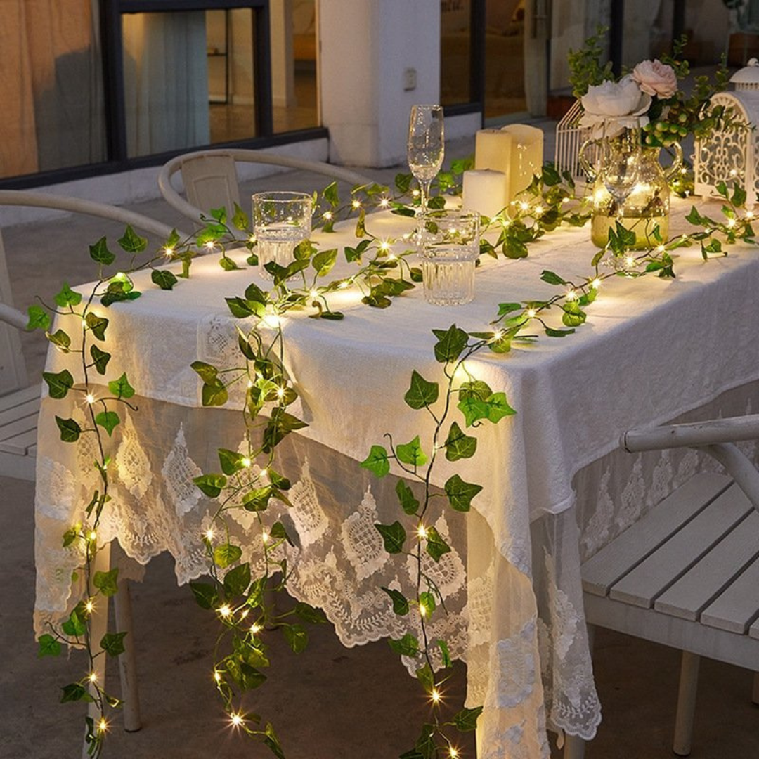 Solar Tuinverlichting - Waterdichte Ivy String Lights op Zonne-energie 2m, 5m, 10m