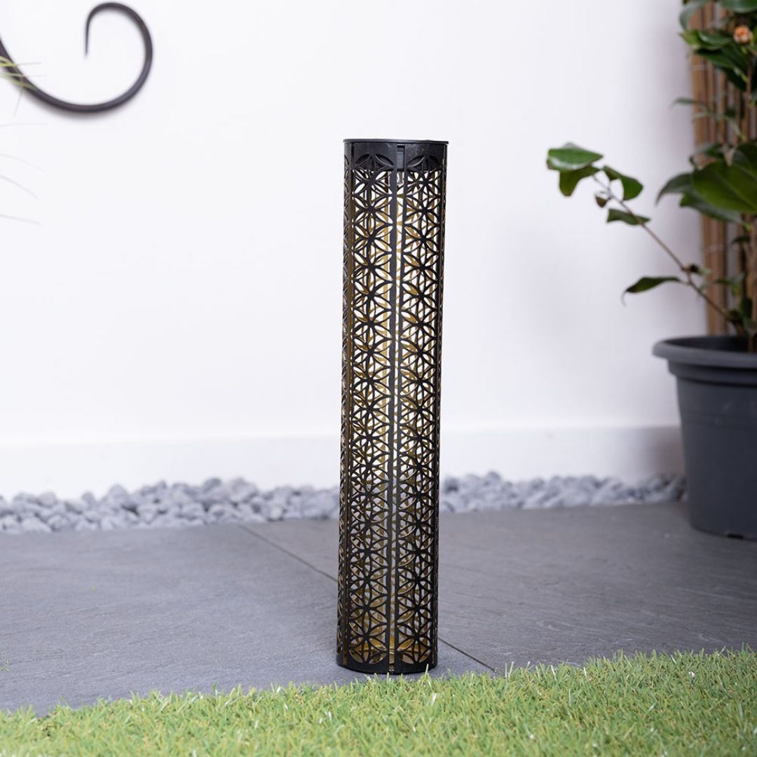 Zonne tuinlampen Zwart Goud LED Buiten Waterdicht IP44