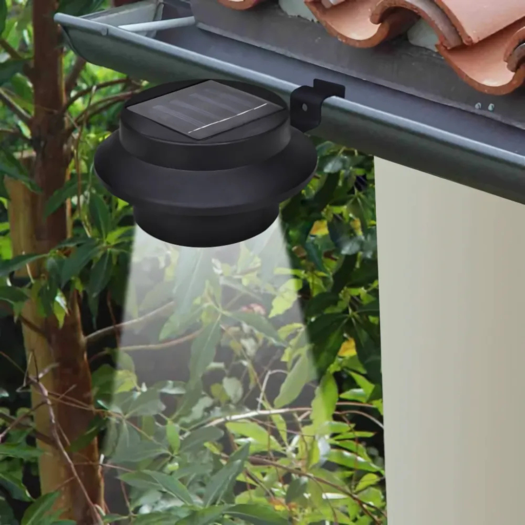 Solar Buitenlamp Set van 2 met Schemersensor - Duurzame Buitenverlichting