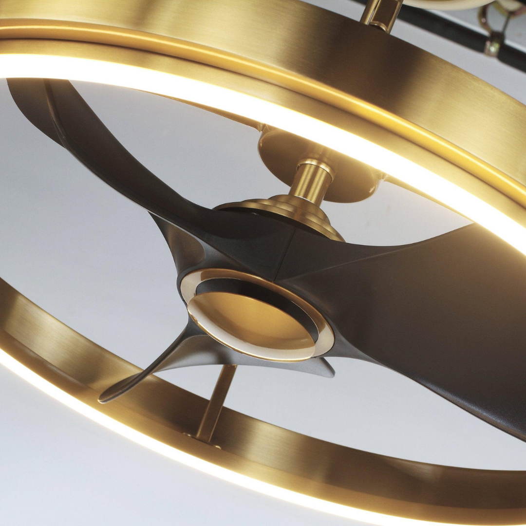 Plafondventilator met Lamp en Afstandsbediening – 27 Industrieel Design