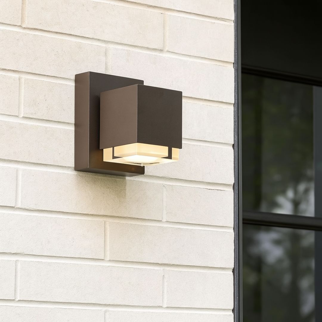 Buiten Wandlamp met LED Verlichting en Acryl Lens - Stijlvol en Weerbestendig