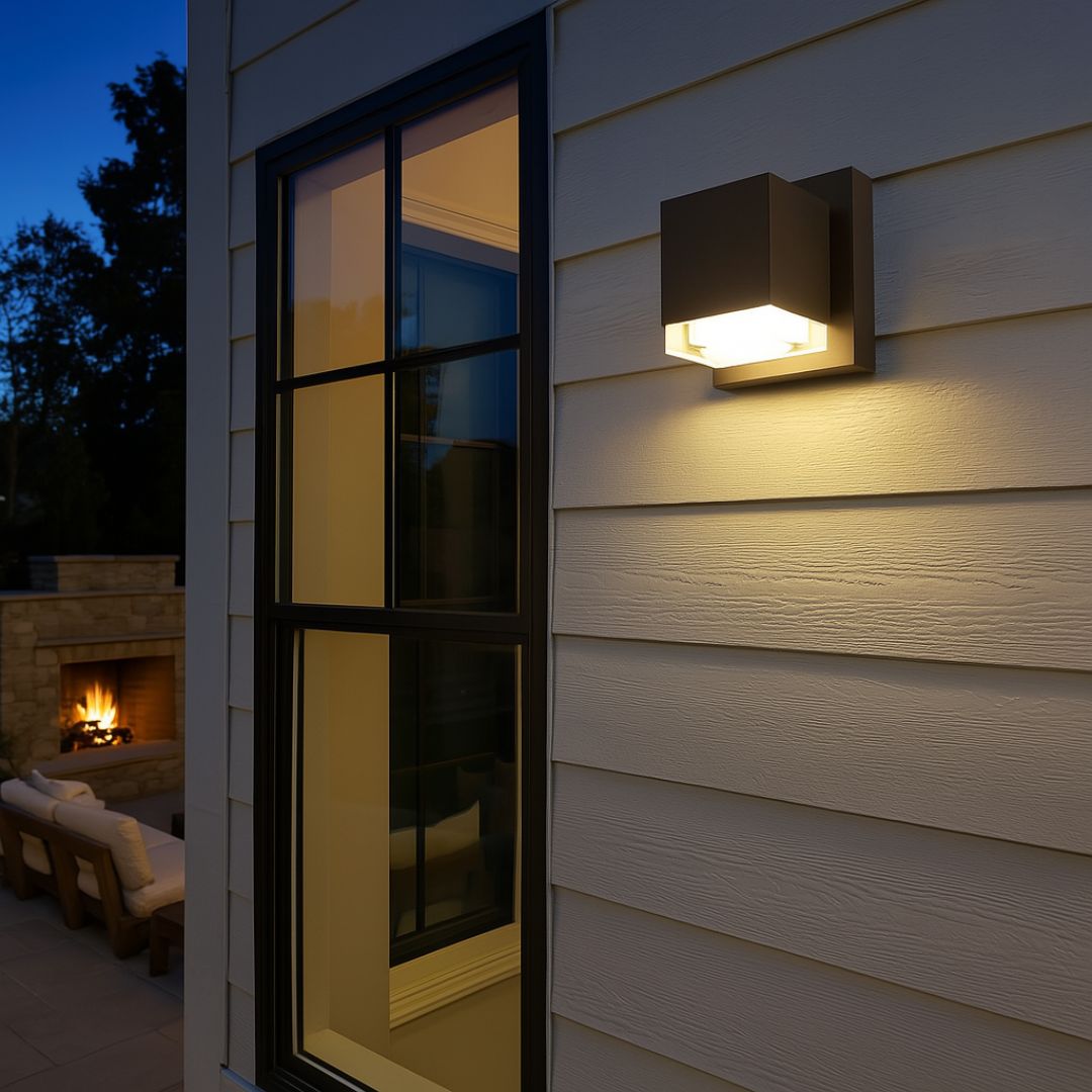 Buiten Wandlamp met LED Verlichting en Acryl Lens - Stijlvol en Weerbestendig