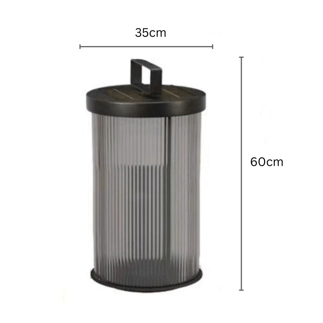 Kristallen Buitenlamp Zonne Energie met Retro Ontwerp – Waterdichte Solar Wandlamp