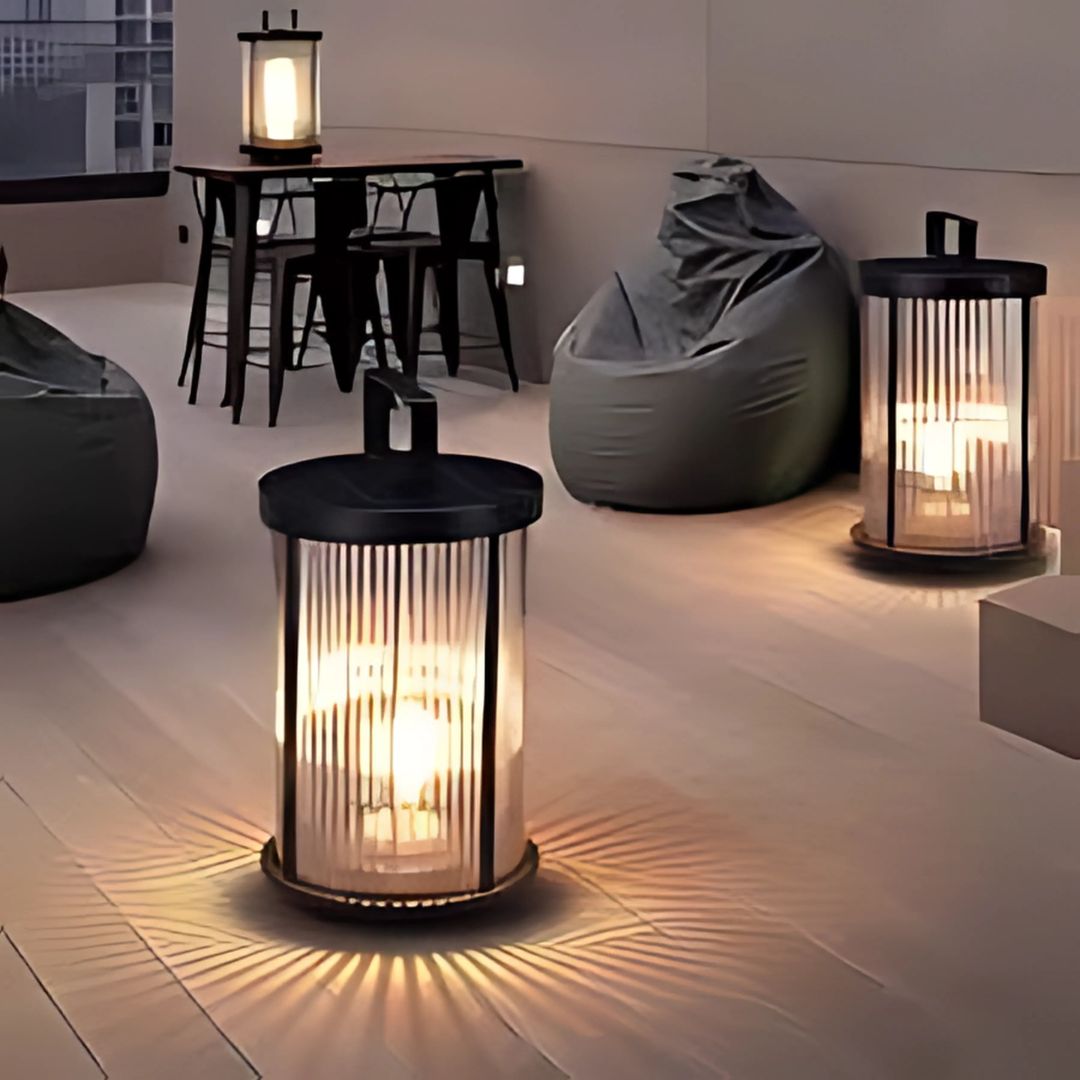 Kristallen Buitenlamp Zonne Energie met Retro Ontwerp – Waterdichte Solar Wandlamp