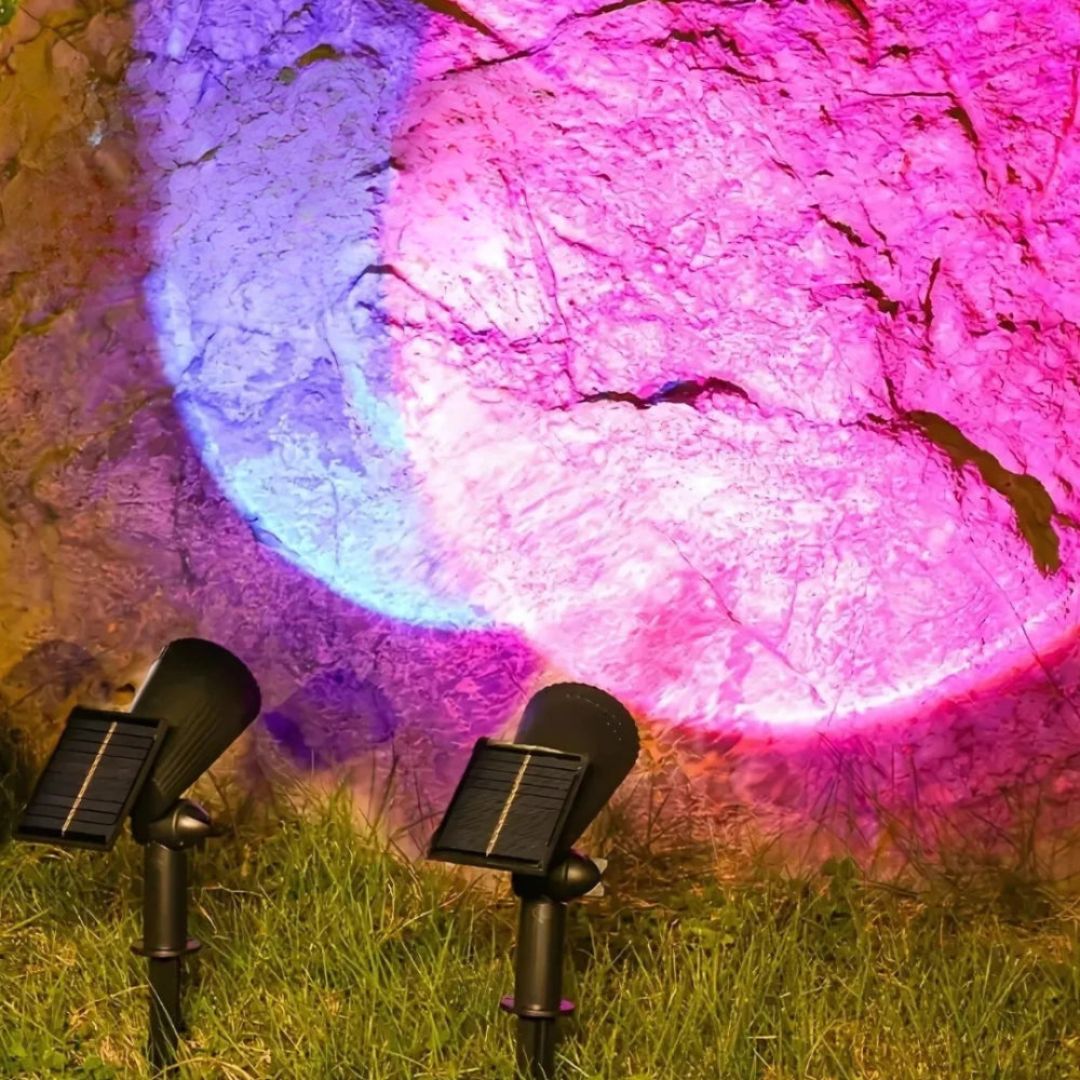 Zonne-energie Tuinlamp 9 Kleuren Waterdicht Verstelbare Solar Verlichting