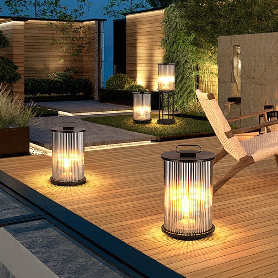 Kristallen Buitenlamp Zonne Energie met Retro Ontwerp – Waterdichte Solar Wandlamp