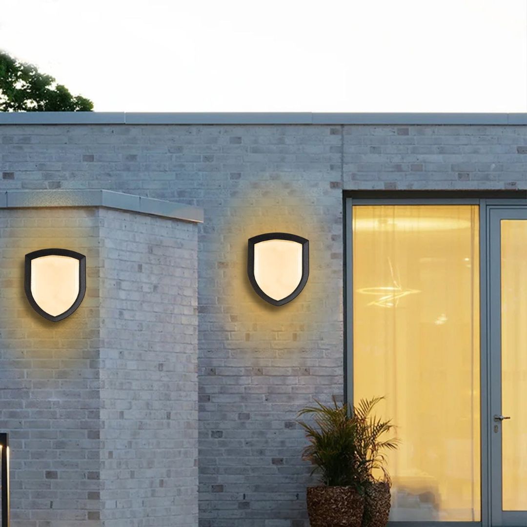 Moderne Buiten Wandlamp van Metaal en Acryl met Warm Witte LED Verlichting