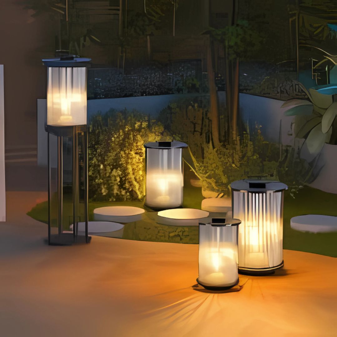 Kristallen Buitenlamp Zonne Energie met Retro Ontwerp – Waterdichte Solar Wandlamp