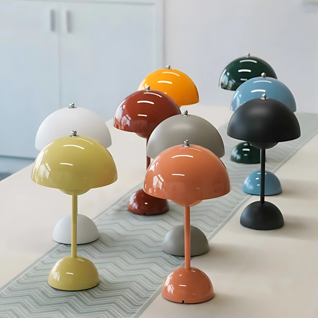 Versacio® Tafellamp – Dimbare Retro Paddenstoellamp voor Sfeer & Stijl