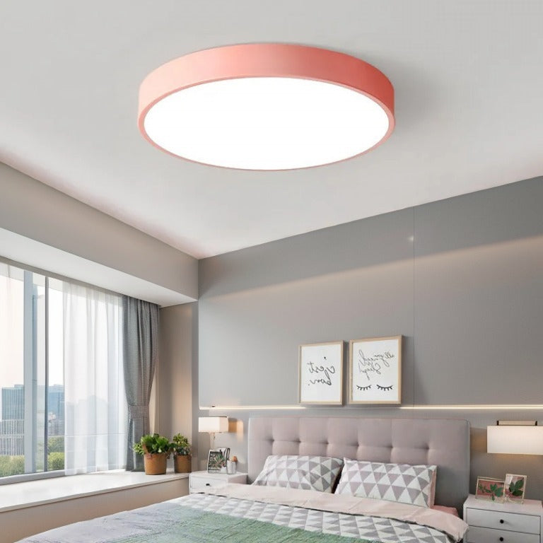 Moderne Ronde LED Plafondlamp Zwart voor Slaapkamer en Woonkamer-3